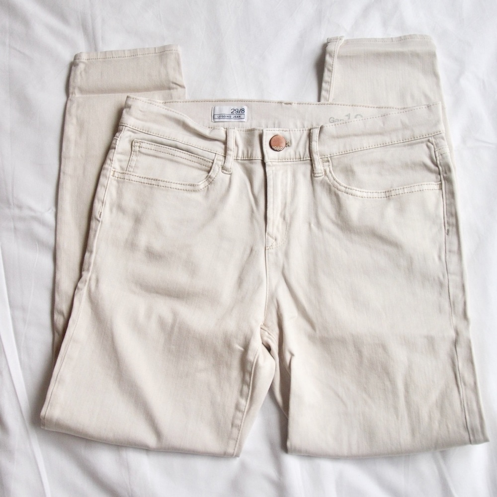 Gap Off White Legging Jeans Size 28